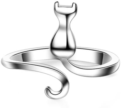 Ousidiman Katzenaugen-Öffnungsringe, verstellbare Ringe, Legierung, Häkelringe für Frauen und Mädchen