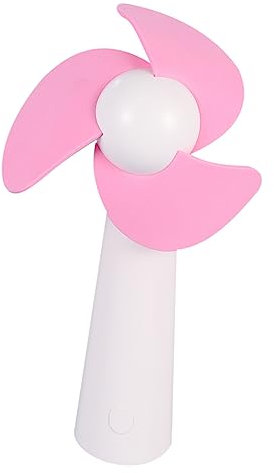 KICHOUSE Ventilador De Mano Portátil Usb Recargable Ruido Para Uso Exteriores Mini Ventilador Rosa Para Viajes y Escritorio