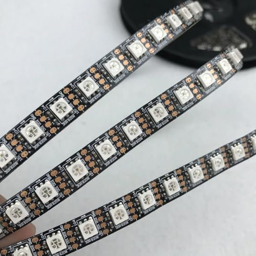 WENWENLEE 4 m/Rolle GS8208 (ähnlich wie WS2811 WS2813) DC12V adressierbarer Vollfarb-RGB-5050-LED-Streifen; 90 LEDs/m; Nicht wasserdicht; IP33