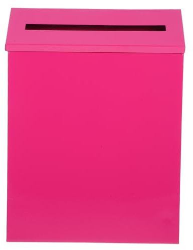 KICHOUSE Retro Suggestion Box Wall-mounted Letter Box Large Capacity Iron Mailbox for Outdoor Use