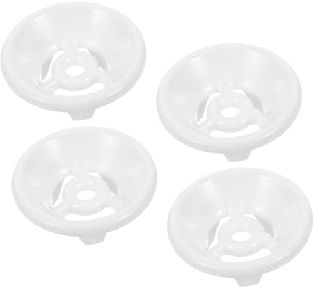Ersatzfilterkappe für Urinal aus Kunststoff, Weiß, 4 Stück | ABS Ausführung, Leicht Entnehmbar, Universelle Passform, Spritzer und Gerüche