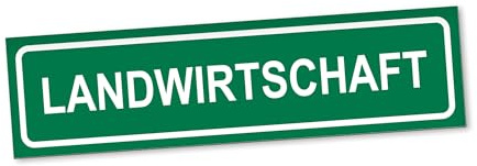 PantherPixel Magnetschild Landwirtschaft Auto Landmaschine Landwirt Magnetfolie Wetterfest Magnetisch 20 x 5 cm Reflektierend
