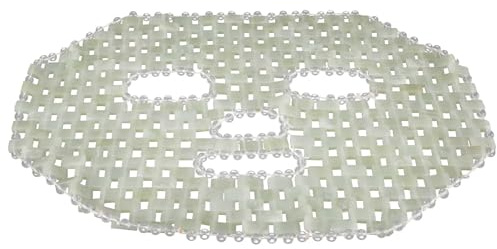 Masque de Jade pour Visage, Apaisant, Rafraîchissant | Pierre Jade, Aide au Confort des Yeux, Lavable, Se Glisse un Paquet, Nettoyage Profond