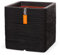 Capi Europe - Blumentopf quadratisch Rib NL - 30x30 - Schwarz - Öffnung Ø24 - Blumentopf für den Innen- und Außeneinsatz - Bruchsicher - 100% recycelbar - KBLR902