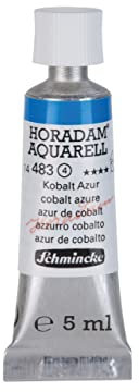 Schmincke – HORADAM® AQUARELL - feinste Künstler-Aquarellfarben, Kobalt Azur - 5 ml