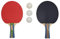 Tunturi Tischtennis Set mit 2 Schläger und 3 Bälle