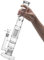 RORA Wasserpfeife - Bong Mit 18.8mm Schüssel, Höhe 42cm, Bohrinseln, Großer Glas Bong Mit Zubehör (Klar)