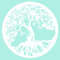 Baum des Lebens - Yggdrasil - Wandaufkleber Wandtattoo TREE OF LIFE Sticker Aufkleber - erhältlich in vielen Farben (Weiss, 40 x 40 cm)