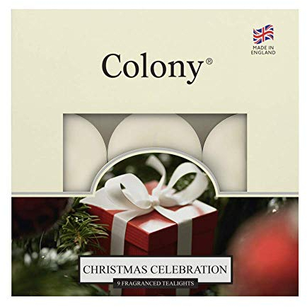 Wax Lyrical Kerze #tealights-bx/9 Christmas Celebration, elfenbeinfarben