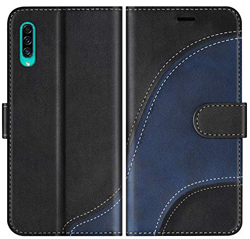 BoxTii Cover per Galaxy A50 / Galaxy A50S / Galaxy A30S, Custodia in PU Pelle Portafoglio per Samsung Galaxy A50 / Galaxy A50S / Galaxy A30S, Magnetica Cover a Libro con Slot per Schede, Nero