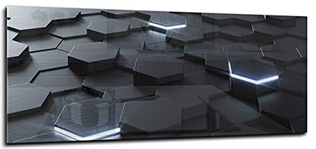 Canvasfly Wandpaneele für Küche, Deko-Spritzschutz für Küchenrückwand Glas, Bilder aus Glas Gehärtet, Küchen-Deko Glasplatte aus Vorgespanntem Glas, Küchenrückwandplatte 150x60 | Entwurf