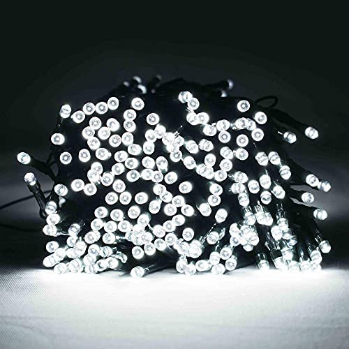 Marco Paul 300 White Christmas Fairy Lights with Timer Function 8 Lighting Modes Battery Operated Indoor/Outdoor Garden Lights
