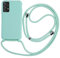 MEVIS Coque Compatible avec Samsung Galaxy A13 4G,Collier pour Étui Colliers de cellulaire Mince Antichoc Réglable Lanyard Case-Vert Clair