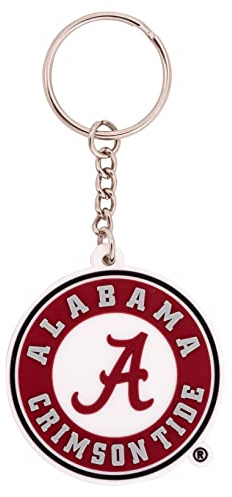 Desert Cactus University of Alabama Crimson Tide Keychain Bama UA Car Keys Holder (PVC A), Red, One Size