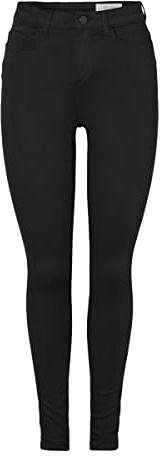 Noisy may Damen Nmcallie Hw Powr Shpe Vi308bl Noos Jeanshose, Schwarz, 28W / 32L EU