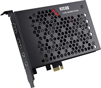 burko Scheda di acquisizione video 4K, 324B Live Gamer Raw PCIE 4K Video Game Capture Card Registrazione e Live Stream per videocamera di sistema di gioco
