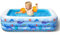 COOZi Piscina Inflable Grande de 2 m para niños, niños pequeños y bebés, Piscinas rectangulares duraderas fáciles de Usar para Exteriores para diversión en el jardín al Aire Libre