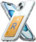 Ringke Fusion Card [Easy Card Removal] Compatible with iPhone 15 Phone Wallet Case, Slim Transparent Shockproof Protective Cover with Built-In Side Slot Holder - Clear