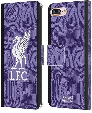 Head Case Designs Officially Licensed Liverpool Football Club Third Kit 2023/24 Leather Wallet Case Compatible With Apple iPhone 7 Plus/iPhone 8 Plus