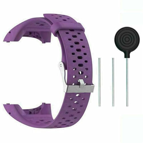 MYAYD Armband Kompatibel mit Polar M400 /M430,Sport Silikon Ersatz Uhrenarmband Wechselarmband Ersatzarmband für Polar M400 / M430 Smartwatch für Männer Frauen (Lila)