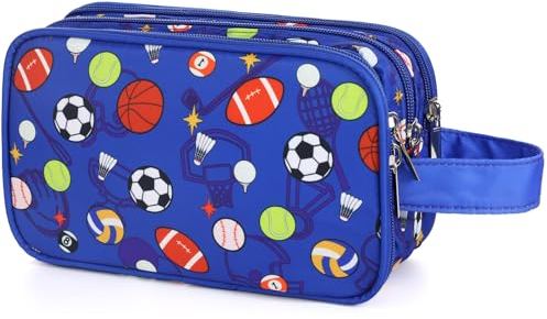 Vipdeal Kinder-Kulturbeutel für Mädchen und Jungen, Fußballbälle