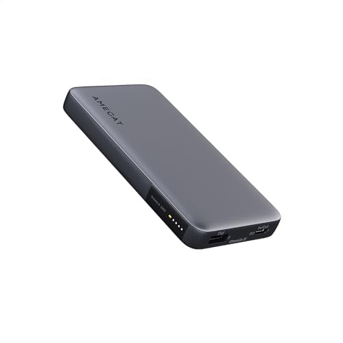 AMEGAT Powerbank 10000mAh, PD 30W Fast Charging Power Bank USB C, PPS Externe Handyakkus Schnellladefunktion für iPhone, Galaxy, MacBook, iPad