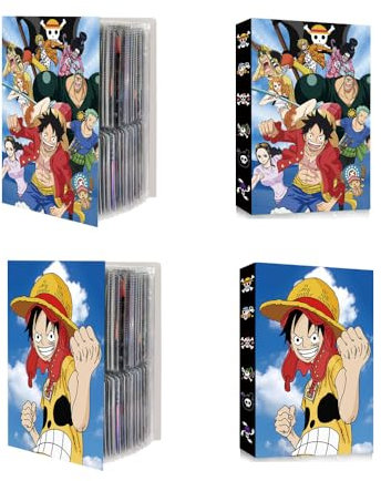 LGQHCE One-Piece Karten Sammelalbum Sammelkarten Album Card Collection Album Transparent Sammelkarten Wasserdichter Ordner Weihnachten, Kindertag und Geburtstage