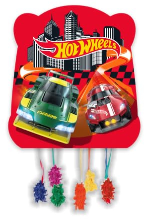 BeenSmile, Piñata Basic Hot WHEELS, Partyartikel, Pinata zum Befüllen mit Spielzeug oder Süßigkeiten, Dekoration für Kinderpartys, Geburtstage und Feiern