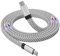 Magtame USB C Cable, Magnetic USB C to USB C Cable 60W(3A), Flat Coiled USB C Cord 3.3ft, Nylon Braided Type C Fast Charging Cable Compatible for USB C Device for Pad for Samsung Galaxy, Silver
