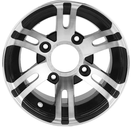 Trisar Golfwagen-Felge, Rostfrei, 10-Zoll-ATV-Felge, Hochfest, Direkter Ersatz für Go-Karts, Golfwagen (Hinterrad), Trisaruxv950p7zd-12