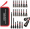KAFUWELL 21tlg Magnete Sechskant Stecknuss 1/4, CrV SAE und metrisches Steckschlüssel-Set, Bithalter Magnetisch, Stechnuss Adapter auf 1/4 1/2 3/8, Steckschlüsselsatz, für Akkuschrauber