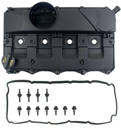 Hajus 1031025 Ventildeckel Zylinderkopfhaube + Öleinfülldeckel Ventildeckeldichtung für Citroën Jumper Fiat Ducato Ford Transit Peugeot Boxer 2.2 TDCi HDi 2006-2014 0248P9