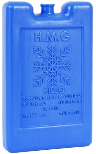 PARENCE.- Blocs Réfrigérants Réutilisable 500ML - Pain de Glace Congélation, Sac Isotherme, Glacière - 180x115x32 mm, Pique-Niques, Camping, Randonée, Bleu