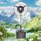 LKPMGOA Nebelventilator, Handelsüblicher Industrieller Oszillationsventilator, Automatische Wasserbefüllung, 40 L, Drei Gänge(65cm)