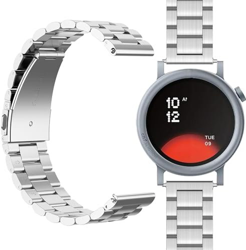 GIOPUEY Cinturini Compatibile con Cmf Watch PRO 2, Acciaio Inossidabile Cinturino [Resistente all'Usura] - Silver