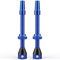 Shredr. Tubeless Ventile Set, blau | Presta Ventile für Schlauchlos-Reifen | Superleichtes Alu, blau eloxiert, französisches Ventil | 60mm für Hochprofil Rennrad-Felgen