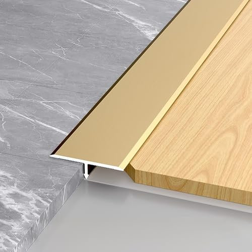 Raouoae Ensemble De Profilés De Transition en Aluminium 3x100cm – Rail en T pour Parquet, Carrelage, Moquette – Accessoire De Sol avec Finition Parfaite Et Installation Facile(Bronze,Breite: 20 mm)