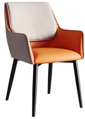 Generisch Orange, Esszimmerstuhl Haushaltsgebrauch Sessel PU-Leder Weiche Tasche Schreibtischstuhl Hocker Anwendbar Auf Hotel Küche Stuhl