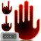 Retoo Fingerlicht Auto mit Fernbedienung Auto-Finger Mittelfinger Licht Straßenschild Auto Heckscheibe LED Schild Licht Hand Finger Gesten 3 Arten von Gesten für Auto für Männer Frauen Auto Zubehör K