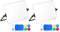 Whiteboard mit Ständer, 21 x 30 cm, doppelseitig, mit Stift-Radierer, Magneten, Büro-Whiteboard