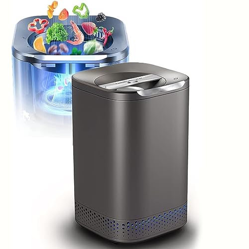 ZHJOPP Smart Waste Kitchen Composter,Kitchen Compost Bin,Electric Composter with Single Button Design, Auto Food Cycler with 2.5L Drying Filter (110V)