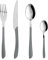 Lot de 24 couverts acier poignée gris Aphrodite