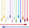 100Pcs Bead Chain Ball Chain Necklace, 3,74Inch Adjustable Mixed Color Metal Dog Tag Chains Ball Chain Connectors for Hanging Ornament Jewelry Tags, Christmas Decoration, Jewelry Making, DIY Crafts