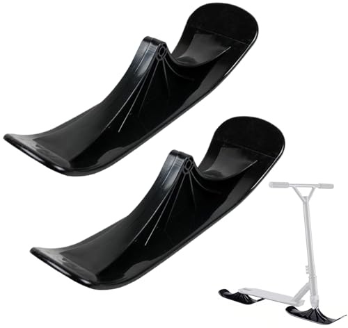 Snow Scooter Umbausatz - 1 Paar Wintersportaufsatz, Schneeschlitten Ski Roller Umbausatz | Sand Gras Park Strand Outdoor Abenteuer Ganzjahreszeit