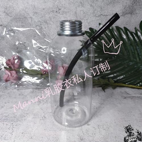 Atmungsunterdruckflasche Atemkontroll-Suffokationsspiel SM großer Volumen 1L Atemmaske Filterflasche Riechen (Transparente Filterflasche)
