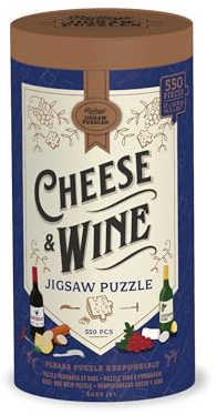 Ridley's Games Puzzle mit 500 Teilen, Käse und Wein, ab 14 Jahren
