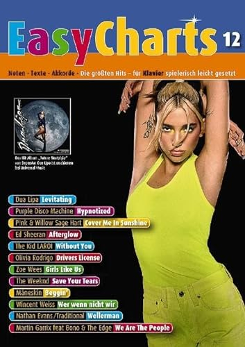 Easy Charts: Die größten Hits spielerisch leicht gesetzt. Band 12. Klavier / Keyboard. Spielbuch.