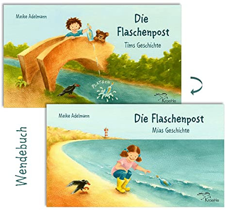 Die Flaschenpost: Ein spannendes Wende-Bilderbuch zum Vorlesen, Mitlesen und Selberlesen für Jungen und Mädchen von 3 bis 7 Jahren.