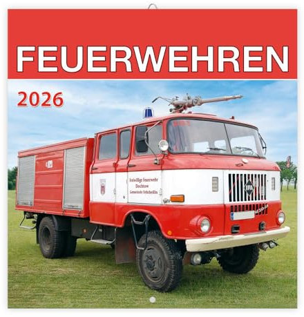 TRÖTSCH - Broschürenkalender Feuerwehren 2026: Wandplaner