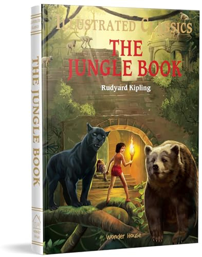 The Jungle Book: Illustrated Abridged Children Classics English Novel With Review Questions (Illustrated Classics)